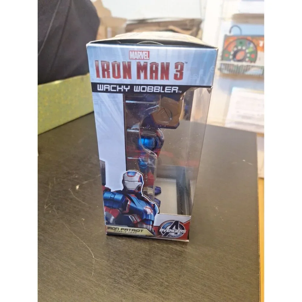 Funko Wacky Wobbler Iron Patriot Bobble Head Iron Man 3 Avengers